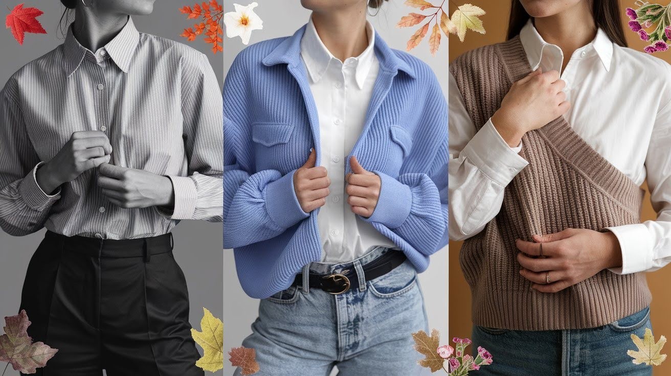 How Do Women Wear a Sweater Over a Button-Up - Maki Fashion