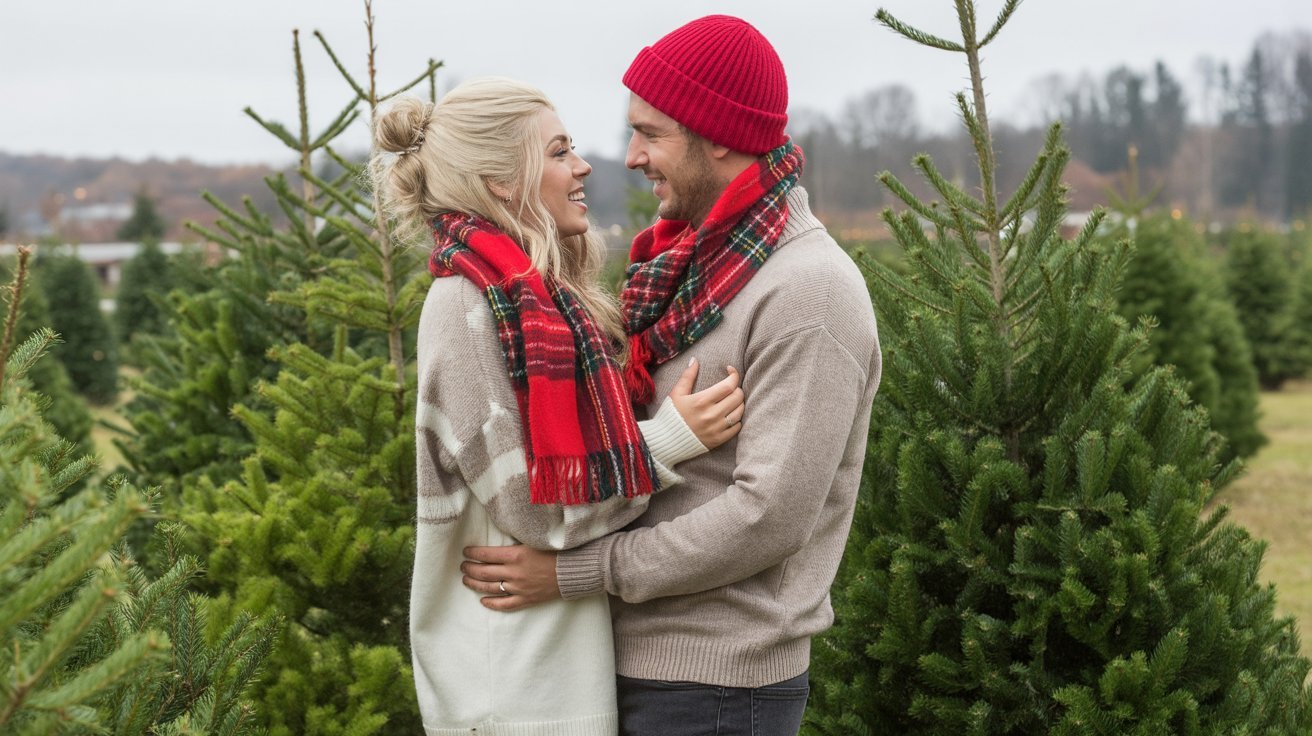 Christmas Tree Farm Couple Outfit Ideas