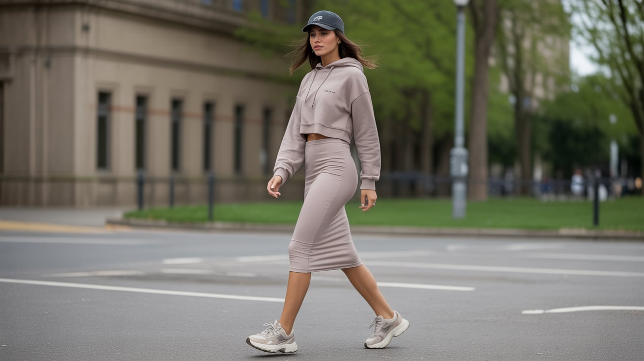 Sporty Chic with Hoodie