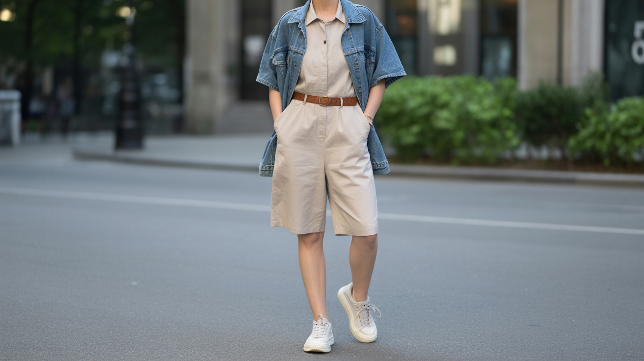 Jumpsuit with Sneakers