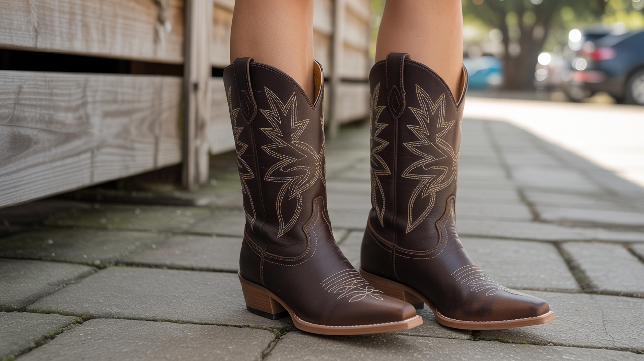 Cowgirl Boots with Shorts