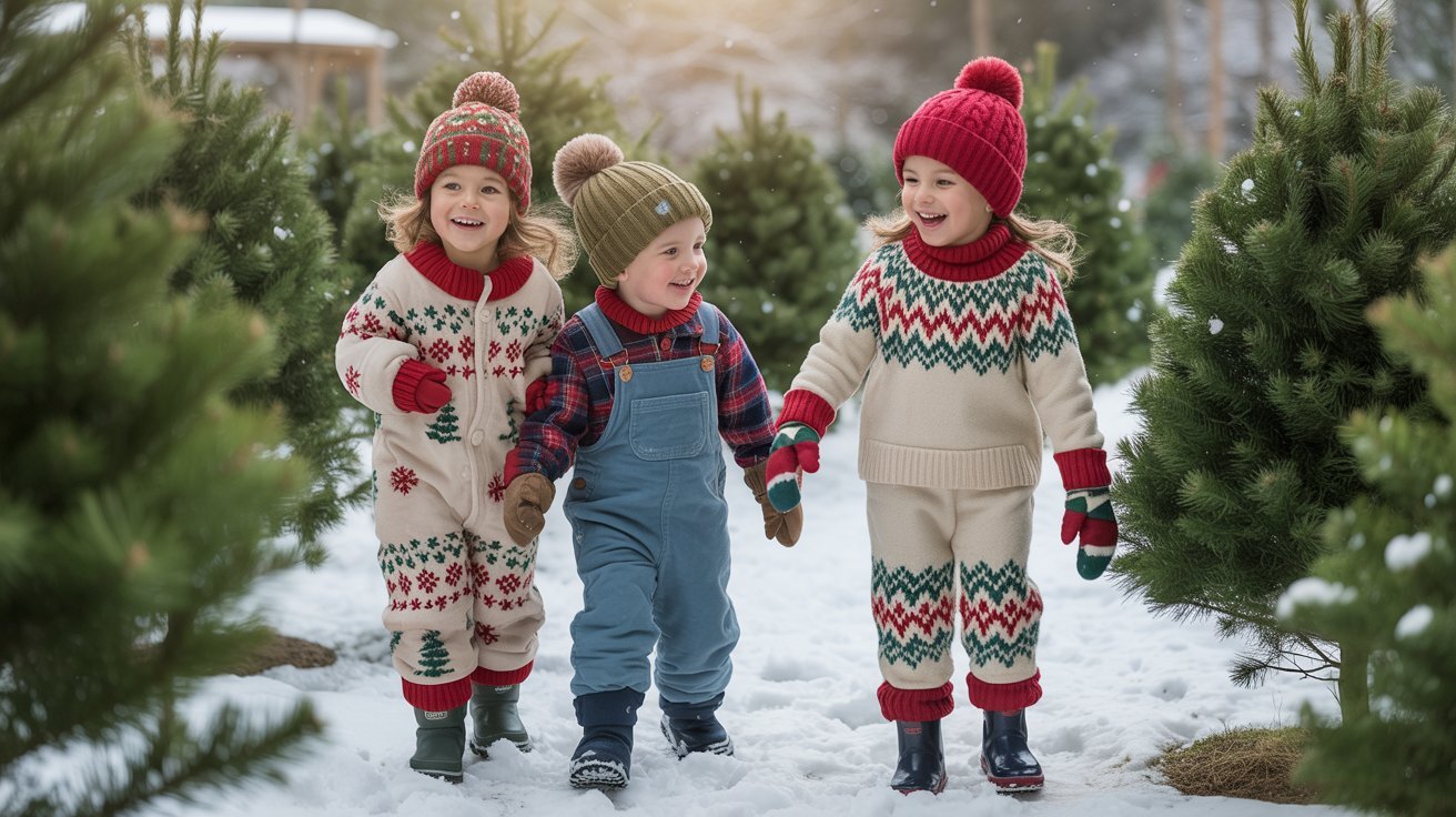Christmas Tree Farm Outfit Ideas for Kids