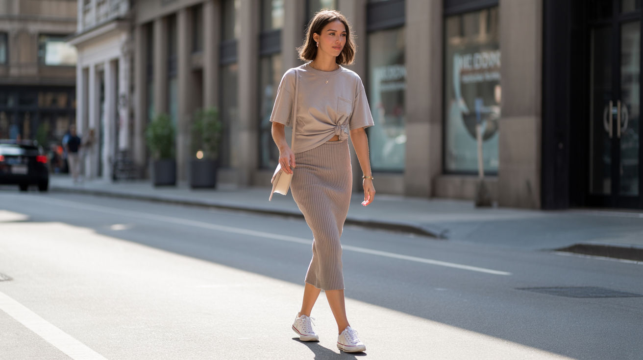 Casual Day Look with Oversized Tee