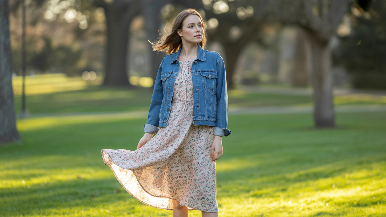 Throw It Over a Flowy Dress