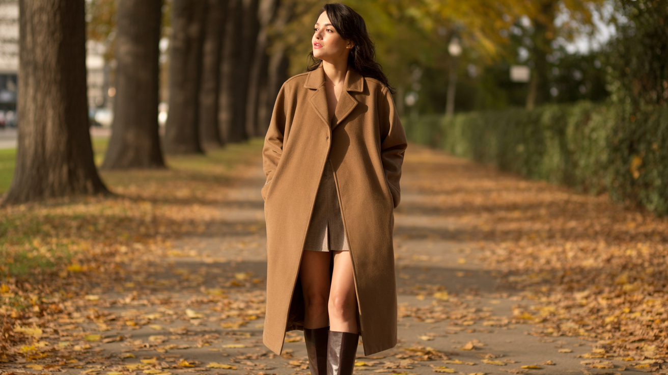 Oversized Coat with Boots