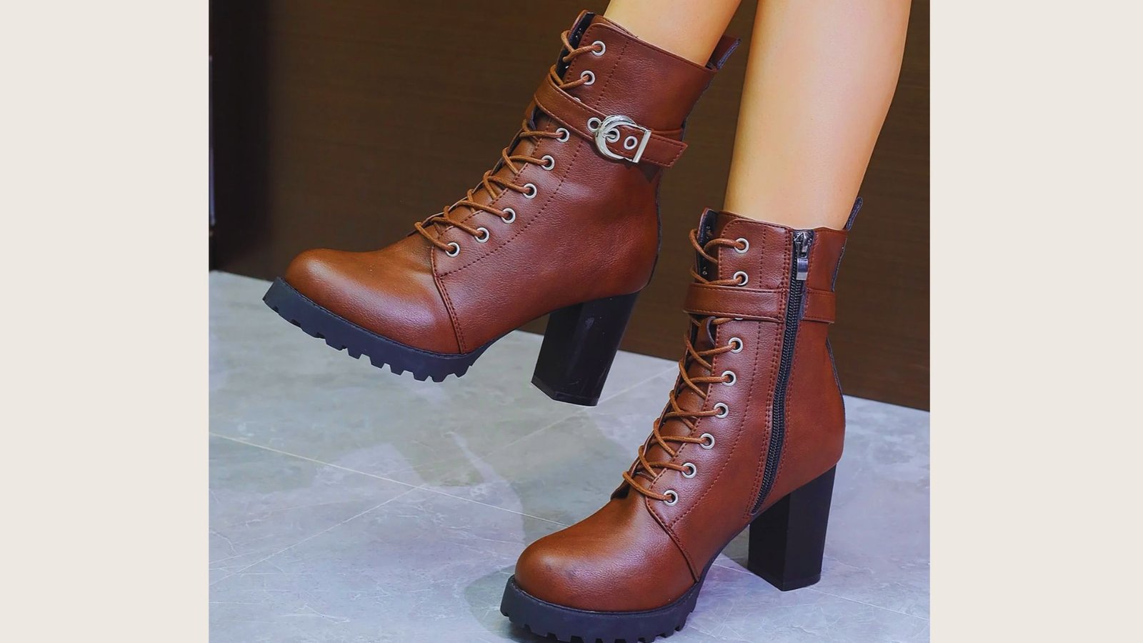 Lace Shorts + Classic Leather Boots