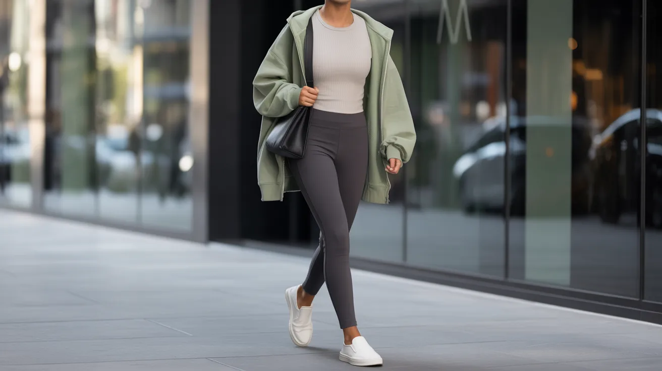 Travel Day Outfit – Comfortable Layers + Crossbody Bag