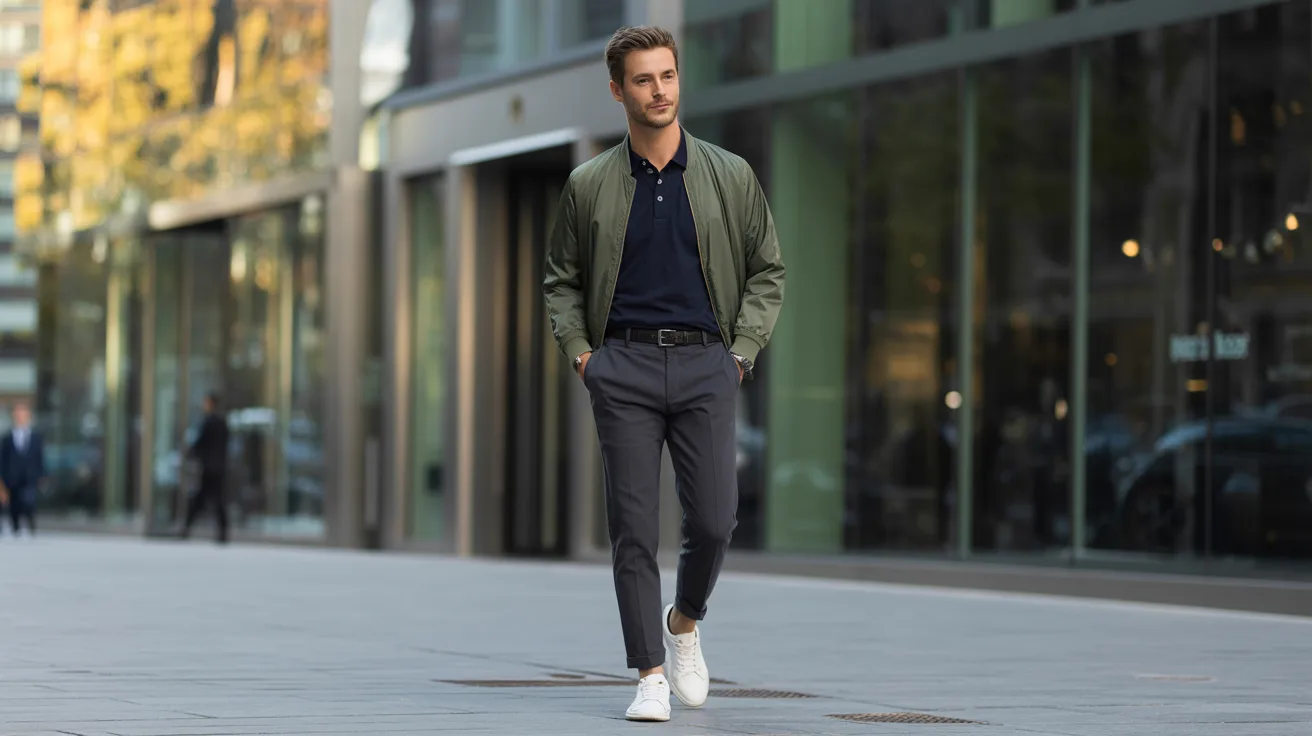 mart Casual Men Outfit – Shirt + Light Jacket