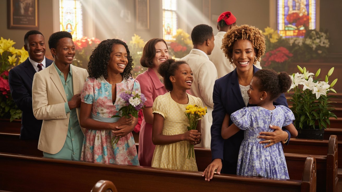 Festive church outfits for Easter and Christmas services